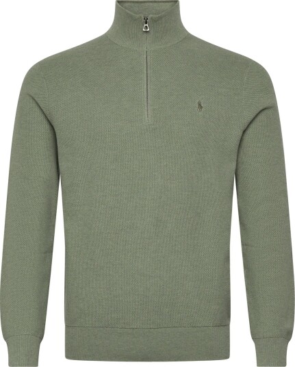 Polo Ralph Lauren 32/2 Cotton Sweater Half Zip Khaki green M Polo Ralph Lauren 32/2 Cotton Sweater Half Zip Khaki green M