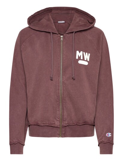 Champion Hooded Full Zip Sweatshirt Brown L Champion Hooded Full Zip Sweatshirt Brown L