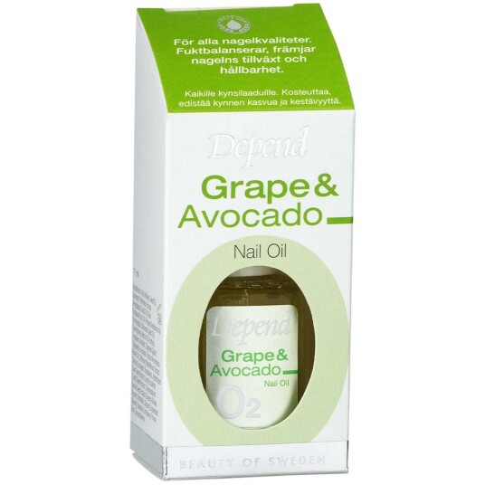 Depend O2 Nail Care Grape & Avocado Nail Oil Tube 5 ml