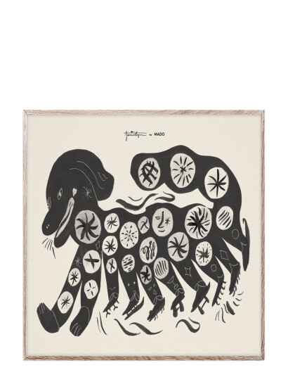 MADO Chinese Dog Black   30X40   Multi/patterned   30X40CM