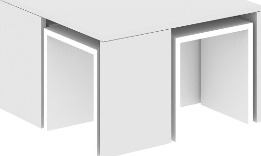 Elegancia Settbord 60 cm 4 Bord - Hvit