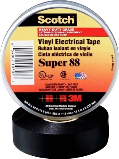 Scotch Super88 38X33 Isolasjonstape Scotch® Sort L X B 33 M X 38 Mm 1 Stk