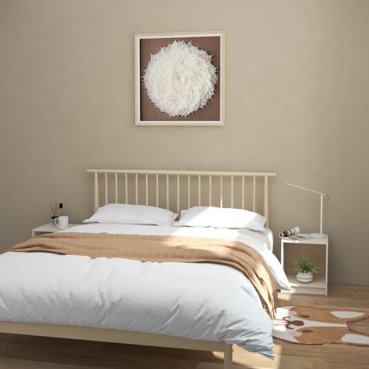 vidaXL Nattbord 2 stk 35,5x33,5x41,5 cm heltre furu hvit