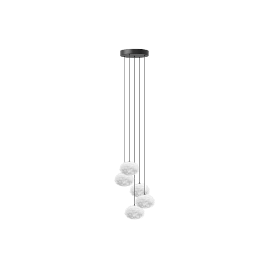 Umage Eos Taklampe Med Baldakin & Cluster 5 Mini Nano Hvit Umage Eos Taklampe Med Baldakin & Cluster 5 Mini Nano Hvit