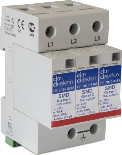 Dan Delektron Transientbeskyttelse SMD Klasse 2 TNC-Net