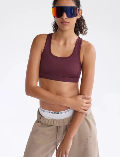 7 DAYS Active Signature Bra - Burgundy - S 7 DAYS Active Signature Bra - Burgundy - S