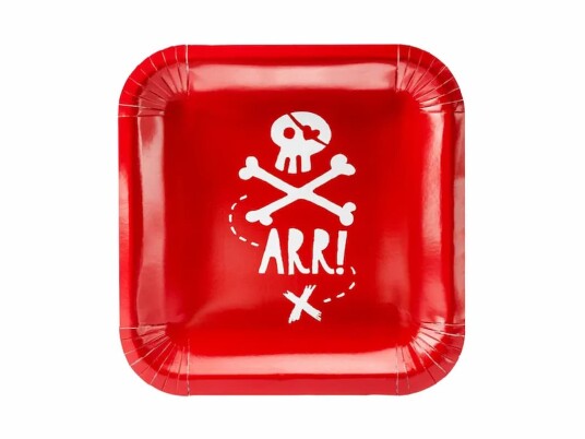 Papptallerkener 20 cm Sjørøver Pirates Party