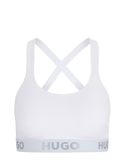 HUGO Bralette Padded Sporty Logo White S