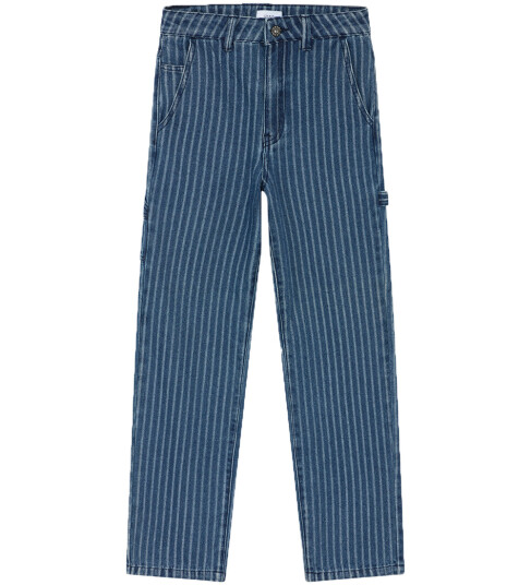 Grunt Jeans Worker Stripe Blue 14 år 164 Jeans Blå