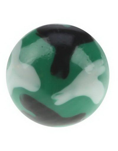 Utgått Military Grønn/Svart/Hvit Akrylkule 6 mm kule til 16 mm stang