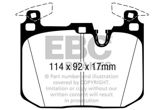 Bremseklosser sett EBC Brakes DP42360R