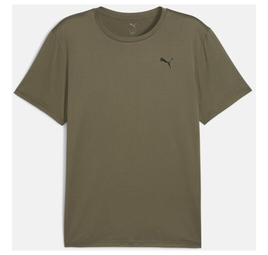 Puma M Tad Essentials Solid Cat Tee Loden Green S Trenings-T-Shirts Puma M Tad Essentials Solid Cat Tee Loden Green S Trenings-T-Shirts
