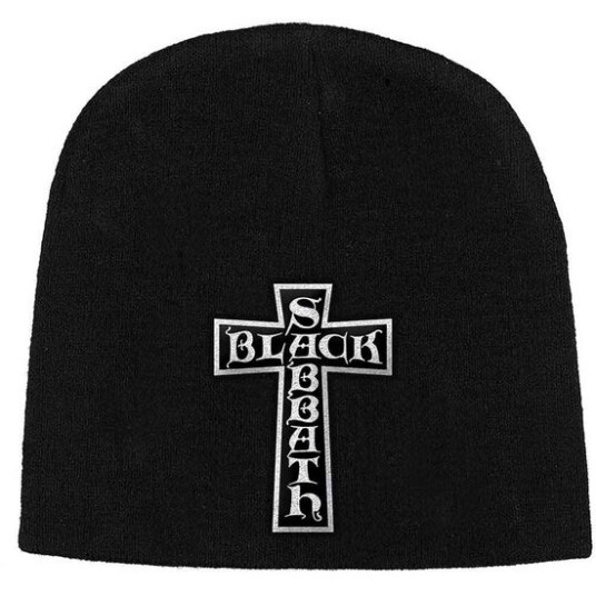 Black Sabbath Black Sabbath Unisex Beanie Hat: Cross Logo Black Black Sabbath Black Sabbath Unisex Beanie Hat: Cross Logo Black