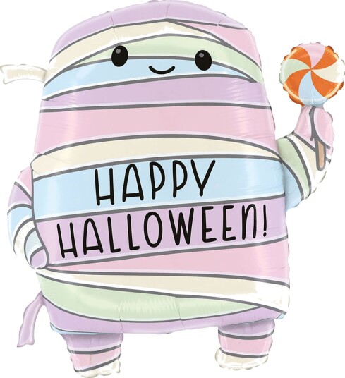 Ballongkungen Folieballong Mumie Happy Halloween 25680