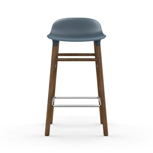 Normann Copenhagen Form Barstol 65 cm Blå/Valnøtt Normann Copenhagen Form Barstol 65 cm Blå/Valnøtt