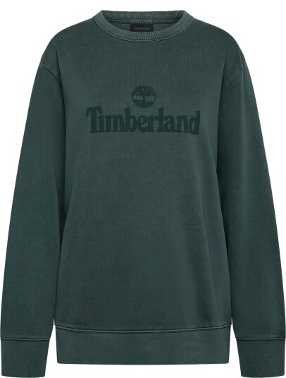 Timberland Gd Lb Print Crew Sweatshirt   Green   XXXL