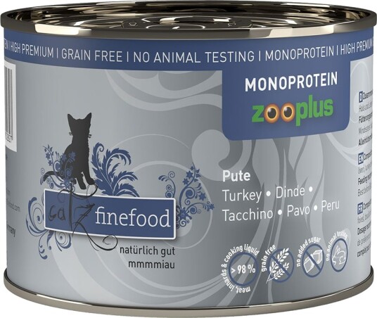 Catz Finefood Monoprotein Zooplus Kalkun 24 X 200 G