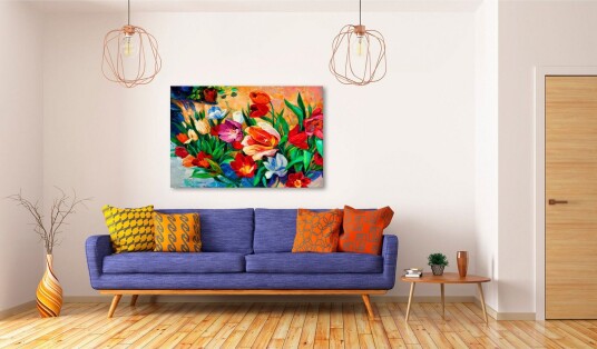 Tavle Art Of Colours: Tulips 60X40 Artgeist sp. z o. o.