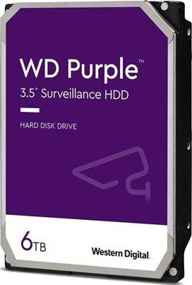 WD Purple 6TB Intern Harddisk 3.5" med SATA 6Gb/s og 5400 RPM