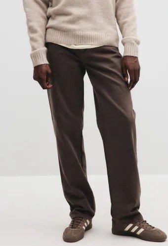 Woodbird Wbleroy Brown Jeans Straight leg jeans Brun