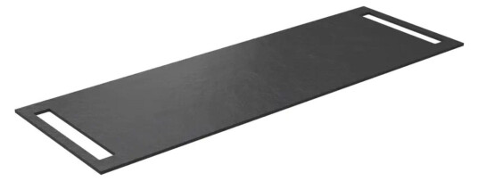 Korsbakken Benkeplate HPL med 2 Side Håndkleholder Svart / Sider 140cm Korsbakken Benkeplate HPL med 2 Side Håndkleholder Svart / Sider 140cm