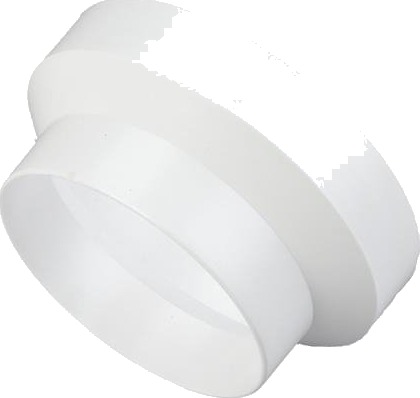 Duka Ø100/125 Reduksjon for Runde Ventilasjonssystemer - Hvit Duka Ø100/125 Reduksjon for Runde Ventilasjonssystemer - Hvit