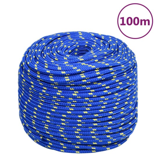  Båttau blå 10 mm 100 m polypropylen