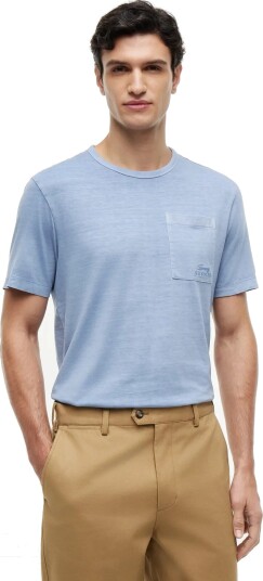 Tommy Hilfiger Garment Dye Pocket Regular Tee   Blue   S