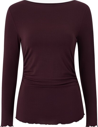 Ellos Collection Topp med drapering Brun