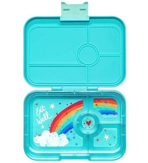 Yumbox Tapas XL 4 Sections Lunch Box Antibes Blue/Rainbow