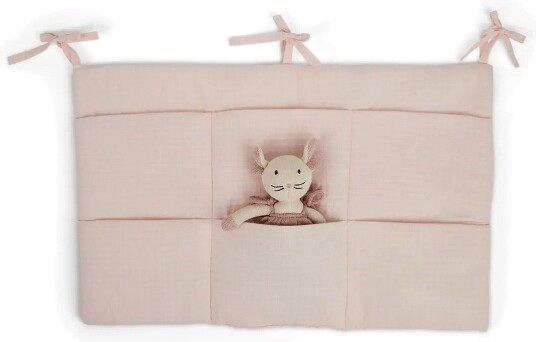 Smallstuff Hanging Organizer For Bed, Rose Gingham - ROSE - One Size