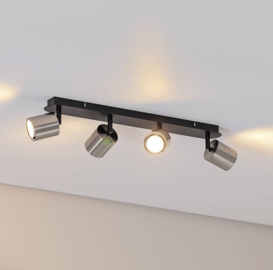 Luminex Demia downlight svart/nikkelfarget 66 cm lang GU10