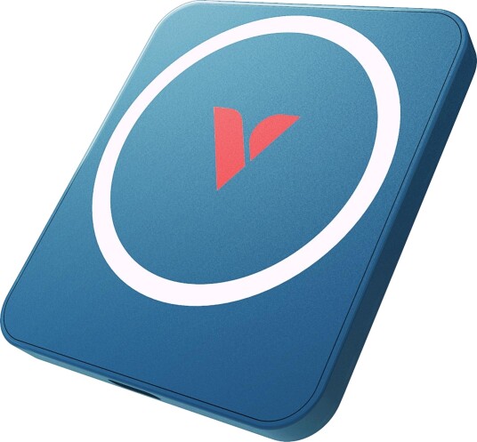 Verbatim SnapBack 1TB Ekstern SSD USB 3.2 Gen 2X2 Blå Metallic