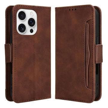 iPhone 16 Pro Max Kortholder Lommebokveske   Brun