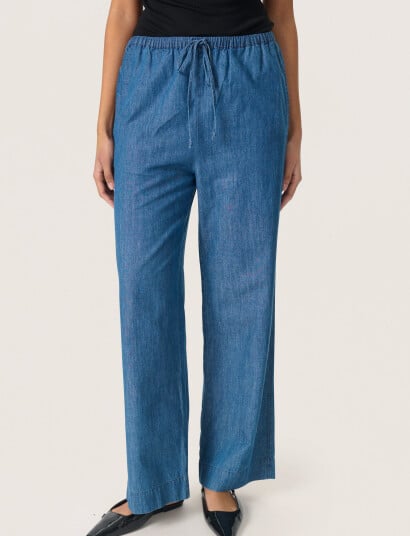 Soaked in Luxury Slchamy Faustina Pants - Blue - S