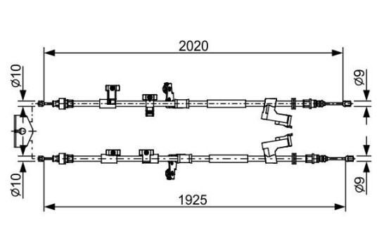 Bremsewire BOSCH 1 987 482 709 Bremsewire BOSCH 1 987 482 709