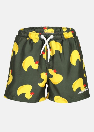 Blount & Pool Beachshorts Jr Olive Yellow Duck 170 Badebukser
