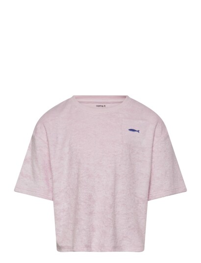 name it Nkfhildimar Terry Ss Rlx Sh Top - Pink - 158-164 name it Nkfhildimar Terry Ss Rlx Sh Top - Pink - 158-164