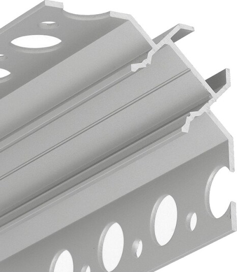 Topmet 2m aluprofil UNI TILE12 90DEG C PLUS Anodisert flisprofil LED skinne Topmet 2m aluprofil UNI TILE12 90DEG C PLUS Anodisert flisprofil LED skinne