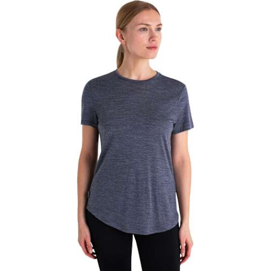 Icebreaker Women's Merino 125 Cool-Lite™ Sphere III Short Sleeve Tee Midnight Navy Heather L, Midnight Navy Hthr