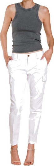 Mason's Dame Bukser Hvit XL,