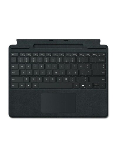 Microsoft Surface Pro Keyboard keyboard with trackpad accelerometer Surface Slim Pen 2 storage and charging tray QWERTY Netherlands black Input Device Tastatur Nederlandsk Svart