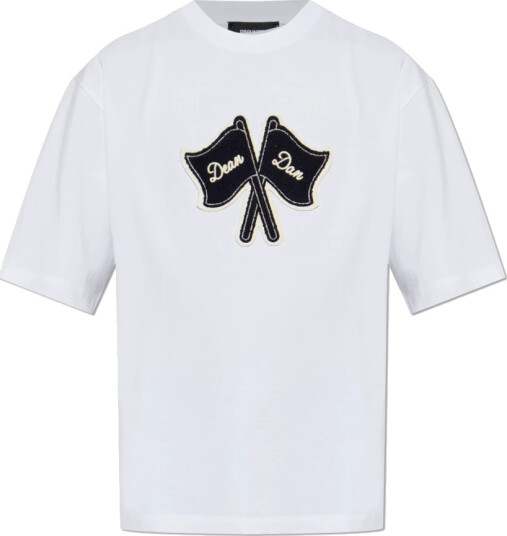 Dsquared2 Herre Topper Hvit 2XL, Dsquared2 Herre Topper Hvit 2XL,