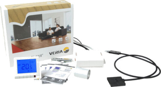 Veria Clickkit 100 Trådløst termostatsett, Termostat/boks - 189B9105 Veria Clickkit 100 Trådløst termostatsett, Termostat/boks - 189B9105