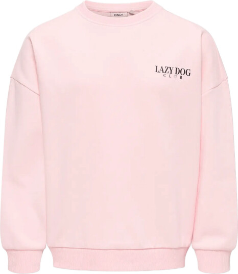 Kids Only Kogbila L/S Ovz Print O Neck Swt Noos Pink 122 128