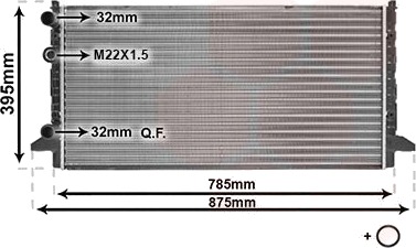 VAN WEZEL 58002121 Radiator motorkjøling