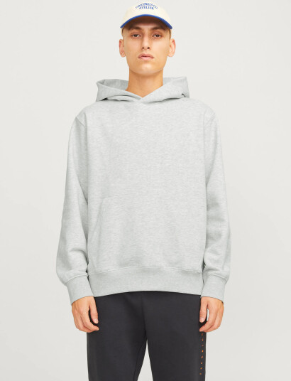 Jack & Jones Jjeurban Edge Sweat Hood Noos - Grey - S