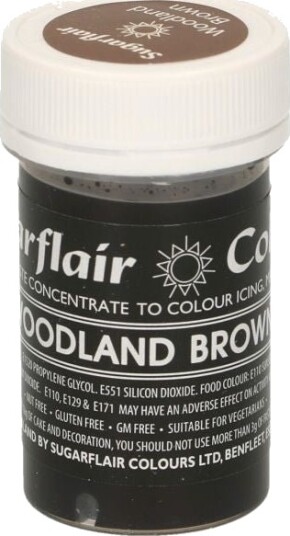 Sugarflair Pastafarge Woodland Brown 25g | Slikkepott.No