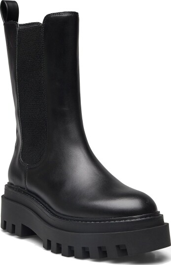 Calvin Klein Flatform Chelsea Boot Mg Lth - TRIPLE BLACK - 36 x 36