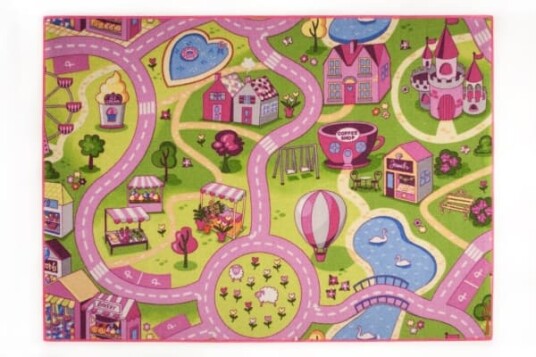 Legetæppe Pink tivoli 95 x 133 cm Legetæppe Pink tivoli 95 x 133 cm